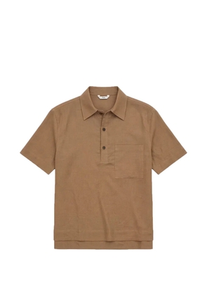 Hevo short-sleeve chest-pocket shirt - Neutrals