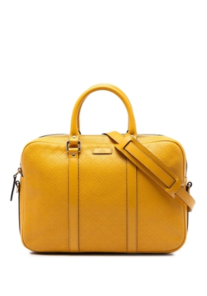 Gucci Pre-Owned 2016-2026 Medium Diamante Bright Leather business bag - Yellow