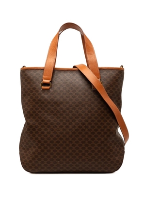 Celine Pre-Owned 1994 Macadam Coated Canvas Vertical satchel - Brown
