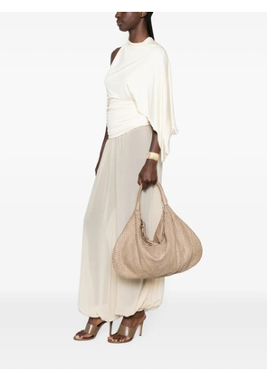 SOMMET Noma Triangulino leather shoulder bag - Brown