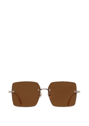 Ferragamo square-frame rimless sunglasses - Gold