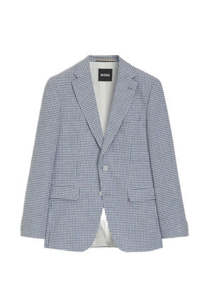 BOSS houndstooth-pattern blazer - Blue