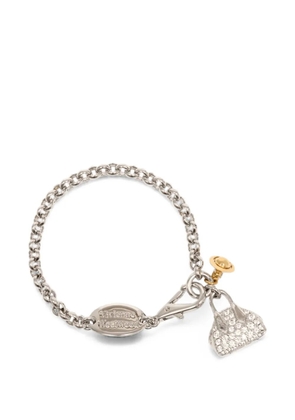 Vivienne Westwood Yasmine crystal-embellished bracelet - Silver