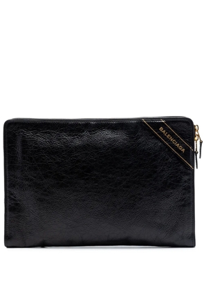Balenciaga Pre-Owned 2017 Lambskin clutch bag - Black