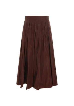 'S Max Mara pleated flared skirt - Brown