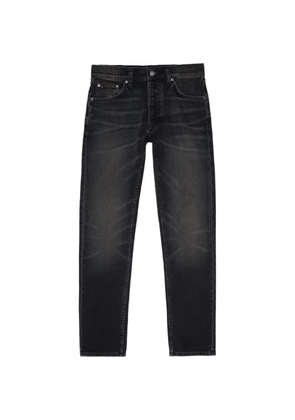 Nudie Jeans Solid Ollie faded-effect whiskered jeans - Black