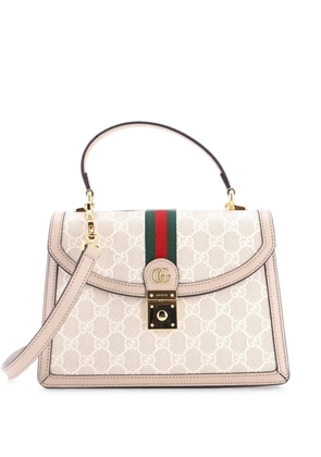 Gucci Pre-Owned Ophidia Flap Top Handle Bag GG Coated Canvas Small satchel - Neutrals