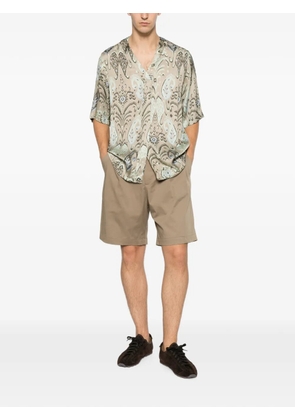 Low Brand paisley-pattern V-neck shirt - Neutrals