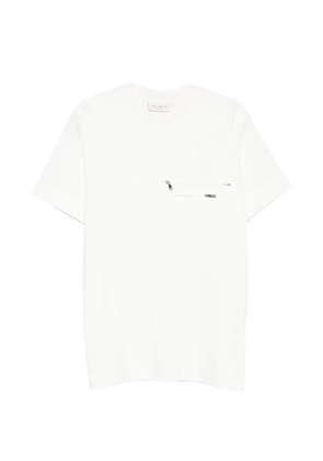 YES LONDON zip-pocket T-shirt - White