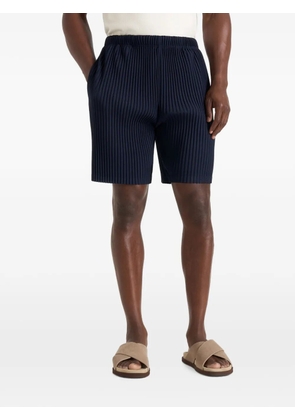 Manière De Voir Drew in navy pleated shorts - Blue