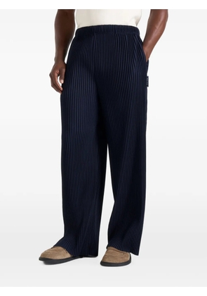 Manière De Voir Jonas in navy pleated wide-leg trousers - Blue