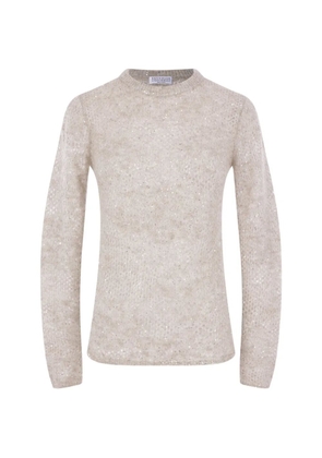 Brunello Cucinelli sequin-embellished knitted sweater - Neutrals