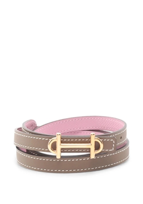 Hermès Pre-Owned 2025 Gamma reversible belt - Brown