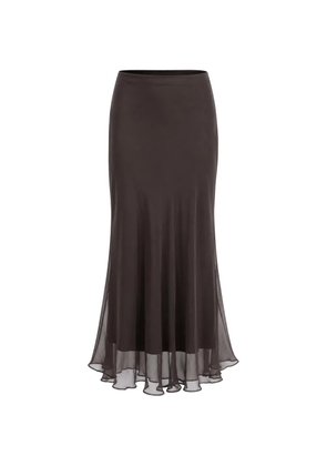 The Sei diaphanous skirt - Brown