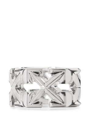 Off-White Arrow openwork ring - Silver