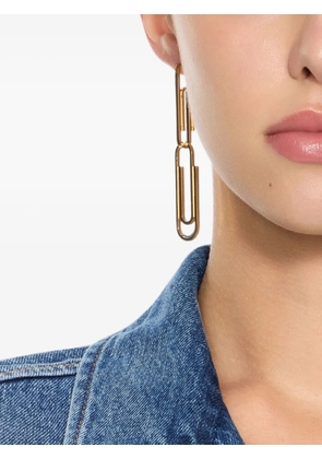 Off-White Paperclip drop earrings - Gold