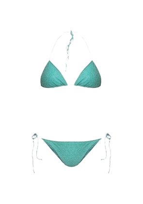 Oséree glitter-effect bikini - Green