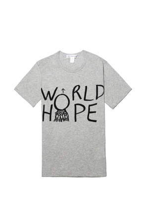 Comme Des Garçons Shirt front-print cotton T-shirt - Grey