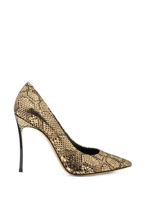 Casadei Blade Goldfinger pumps