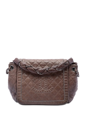 CHANEL Pre-Owned 2011 Small Quilted Calfskin Istanbul Accordion Flap shoulder bag - Brown