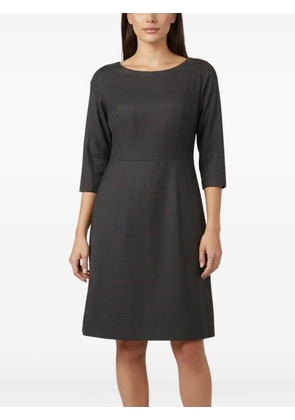 Kenzo Pre-Owned plaid sheath midi dress - Grey