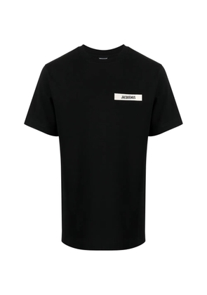 Jacquemus grosgrain-logo T-shirt - Black