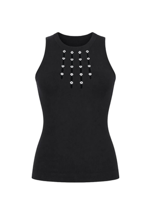 kaos stud-embellished cut-out top - Black