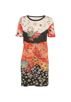 Etro Pre-Owned floral-print jersey mini dress - Red
