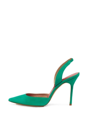 Carolina Herrera Vintage pointed-toe heeled pumps - Green