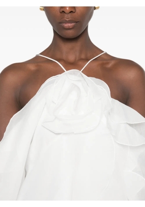 Aje Pandorea layered ruffled maxi dress - White