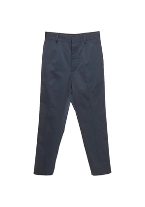Prada Pre-Owned gabardine-weave cotton chino trousers - Blue