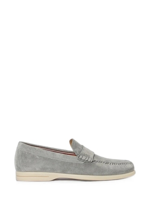 Bally whipstitch suede loafers - Blue