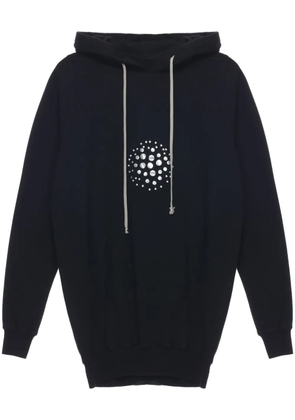 Rick Owens mirrored-stud hoodie - Black