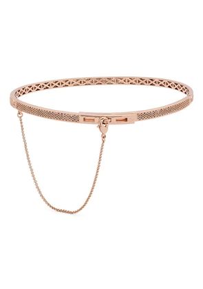 Eddie Borgo Pavé thin safety chain choker necklace - Pink
