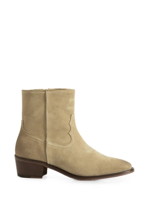 Zadig&Voltaire Tex low suede ankle boots - Neutrals