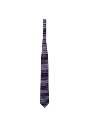 Zegna patterned silk tie - Red
