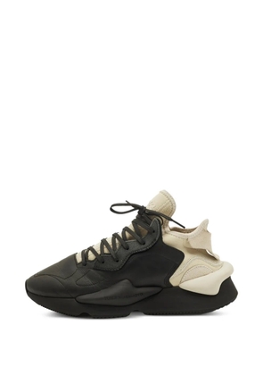 Y-3 Kaiwa lace-up leather sneakers - Black
