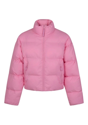 Balenciaga embroidered-logo puffer jacket - Pink