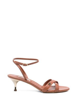 Casadei logo-appliqué sandals - Brown