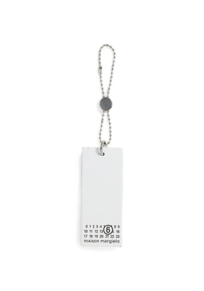 MM6 Maison Margiela Numeric tag keyring - White
