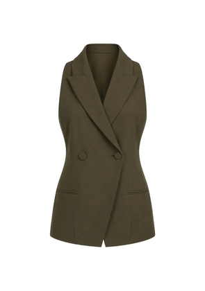 The Sei double-breasted halterneck vest - Green