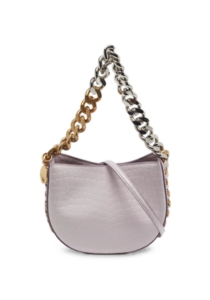 Stella McCartney Pre-Owned Frayme croc-embossed shoulder bag - Purple