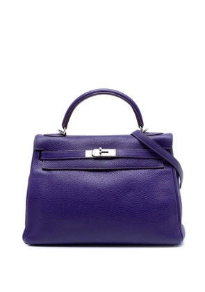 Hermès Pre-Owned 2010 Clemence Kelly II Retourne 32 satchel - Purple