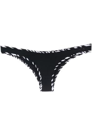 Karl Lagerfeld zebra-trim bikini brief - Black