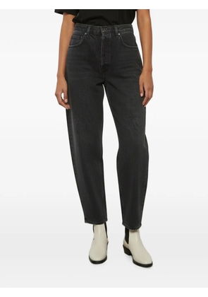 AGOLDE tapered-fit high-waisted jeans - Black