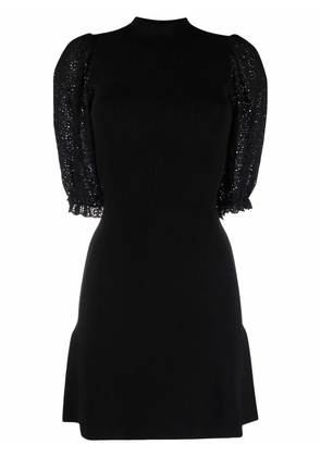 Maje short-sleeve knit dress - Black