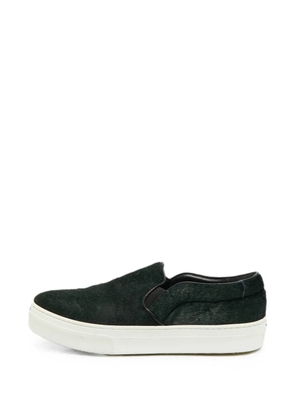 Celine Pre-Owned calf hair slip-on sneakers - Green
