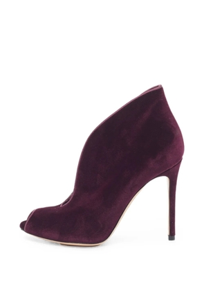 Gianvito Rossi peep-toe ankle boots - Purple