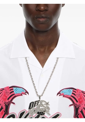 Off-White Wizard strass-embellished necklace - Silver