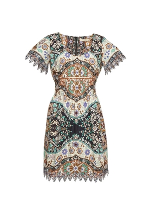 Etro Pre-Owned floral-print midi dress - Neutrals